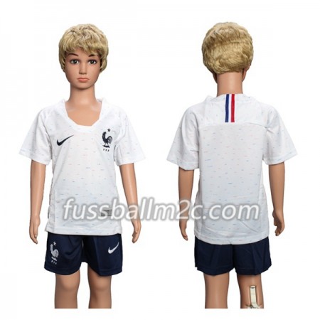 Fußballtrikots Frankreich Kinder Auswärts Trikotsatz WM 2018